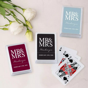 L'échantillon jeu de cartes Mr &  mrs