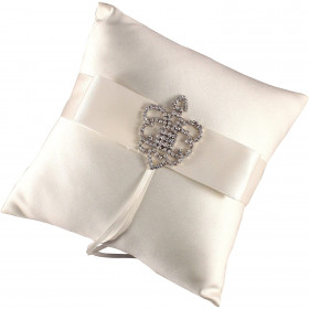 Le coussin d'alliances fleur de lys