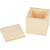 Les 6 boîtes carrées en bois 5 cm 0