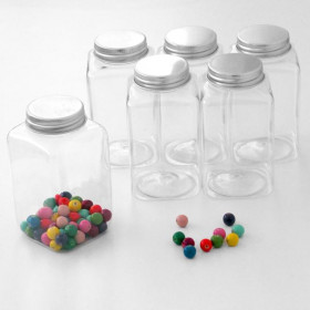 Les 6 flacons plastique