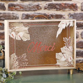 L'urne mariage valise pampa