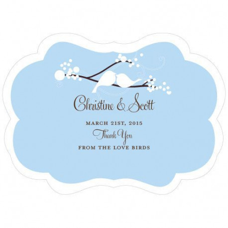 Les 2 éventails personnalisées oiseaux