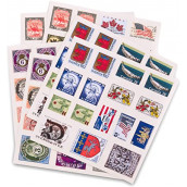 La planche de stickers timbre