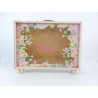 L'urne mariage valise fleurs roses 1 L'urne mariage valise fleurs roses 1