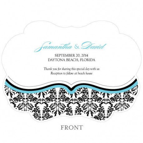 Les 2 éventails personnalisés damas