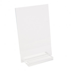 Le porte menu en plexiglas