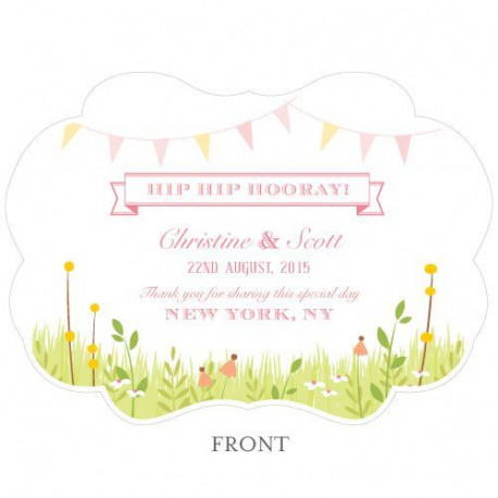 Les 2 éventails personnalisés fanions en fête