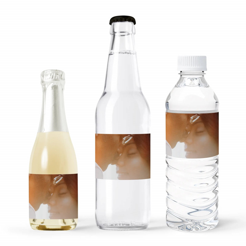 Etiquettes de bouteilles d'eau personnalisées - Lot de 4