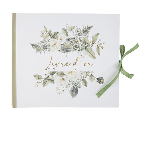 Le livre d'or vert sauge