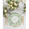 Les 8 assiettes en carton compostable romantique green 3