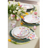 Les 8 assiettes en carton compostable champ fleuri 27cm 3