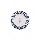 Les 8 assiettes en carton compostable Portofino 21cm