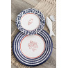 Les 8 assiettes en carton compostable romantique green 33cm 2