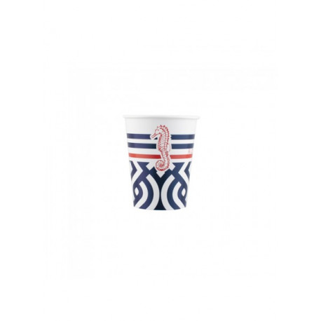 Les 8 assiettes en carton compostable romantique green 33cm