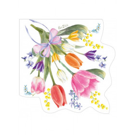 Les 16 serviettes en papier recyclable tulipe