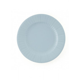Les 8 assiettes en carton compostable bleu ciel 27 cm