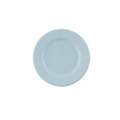 Les 8 assiettes en carton compostable bleu ciel 21 cm