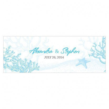 Les 20 cartes rectangulaires récif corail - 8 coloris