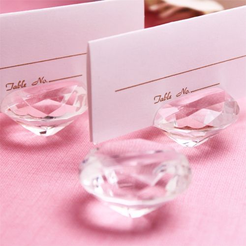 Porte Nom Diamant Acrylique Pour Une Decoration Mariage Chic