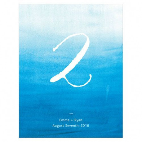 Les 12 numéros de table aqua (5 coloris) Les 12 numéros de table aqua (5 coloris)