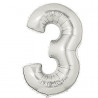 Le ballon aluminium chiffre or ou argent 7