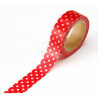 Le rouleau de washi tape à pois (3 couleurs) 4