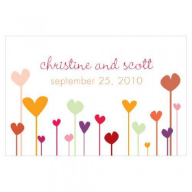 Les 12 cartes 7,6cmx5cm coeurs en folie 