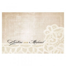 Les 12 cartes 7,6cmx5cm dentelle