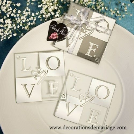Les 2 dessous de verre love Les 2 dessous de verre love