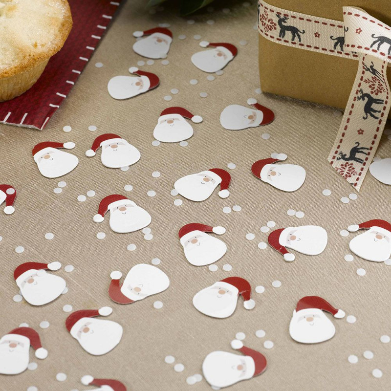 Lot De 500 Confettis De Noël - Flocons, Père Noël, Rennes, Pour Décoration Table Et Sapin