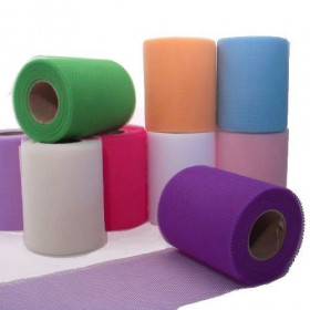 Rouleau De Tulle à Paillettes – 15 Cm X 30 M – Blanc Étincelant Pour Déco Fête, Mariage, DIY