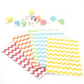 Les 25 sacs en papier chevron (9 coloris)