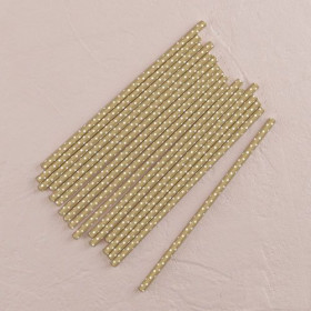 Les 25 pailles à pois or ou argent