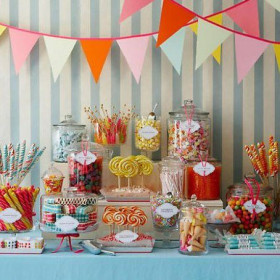 Déco pour candy bar