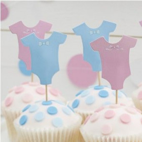 Baby shower rose et bleu