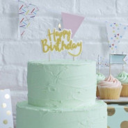Deco et Bougie gateau anniversaire Deco et Bougie gateau anniversaire